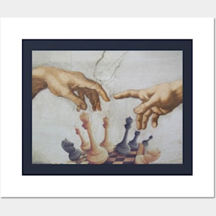 The Creation of Adam Chess | Chess Player Gift | Gambit | Chess Lover | Chess Art Posters and Art